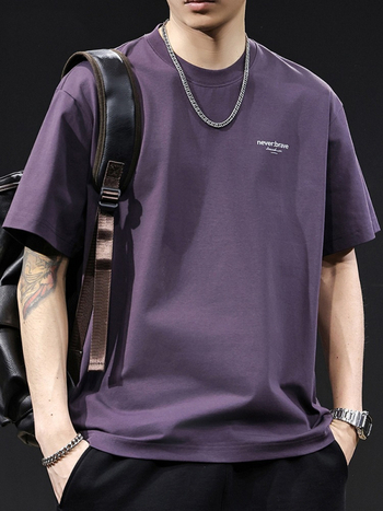 Muško T-shirt kratkih rukava s Ice-Feel tehnologijom, pamuk, ljeto 2026, oversized kroj, vrhunska kvaliteta