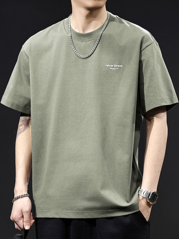 Muško T-shirt kratkih rukava s Ice-Feel tehnologijom, pamuk, ljeto 2026, oversized kroj, vrhunska kvaliteta