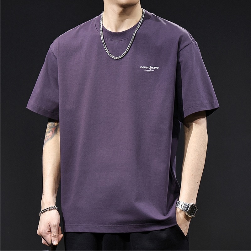 Muško T-shirt kratkih rukava s Ice-Feel tehnologijom, pamuk, ljeto 2026, oversized kroj, vrhunska kvaliteta