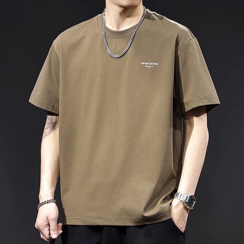 Muško T-shirt kratkih rukava s Ice-Feel tehnologijom, pamuk, ljeto 2026, oversized kroj, vrhunska kvaliteta