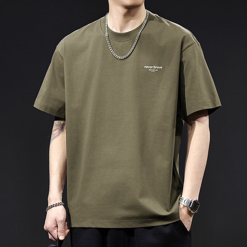 Muško T-shirt kratkih rukava s Ice-Feel tehnologijom, pamuk, ljeto 2026, oversized kroj, vrhunska kvaliteta