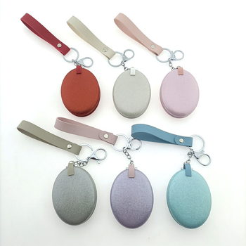 PU bőrrel borított összecsukható sminktükör, macaron stílusú, DIY