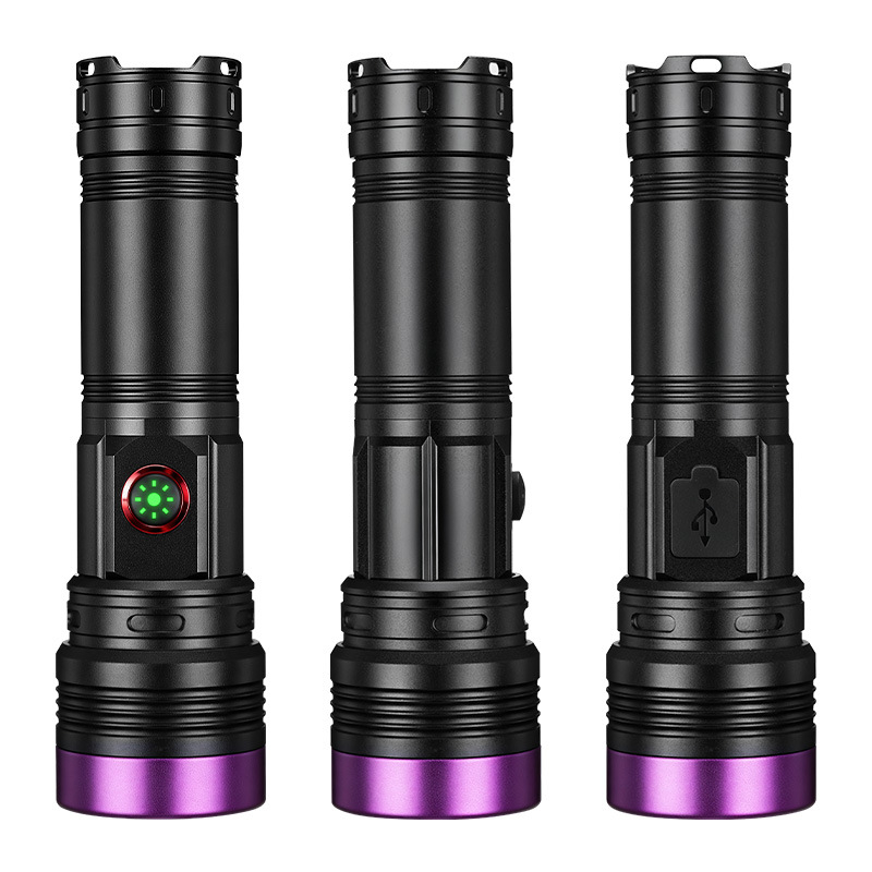 UV365 LED svjetiljka, četverojezgrena, 20W, crni ogledni kućište, za ocjenjivanje antikviteta i otkrivanje gljivica