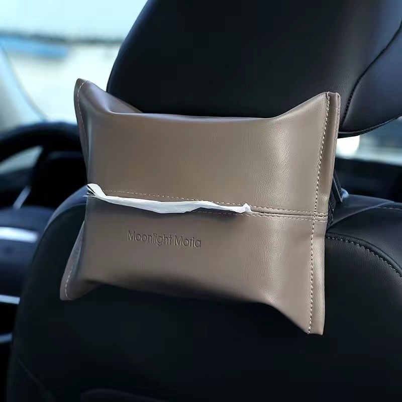 Kreativna luksuzna kutija za maramice za automobil, stilni nosač za sjedalo, kutija za maramice uz naslon za ruku, kolekcija dekoracija interijera automobila