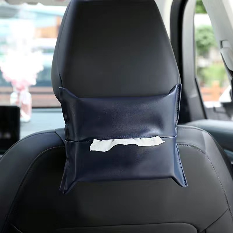 Kreativna luksuzna kutija za maramice za automobil, stilni nosač za sjedalo, kutija za maramice uz naslon za ruku, kolekcija dekoracija interijera automobila