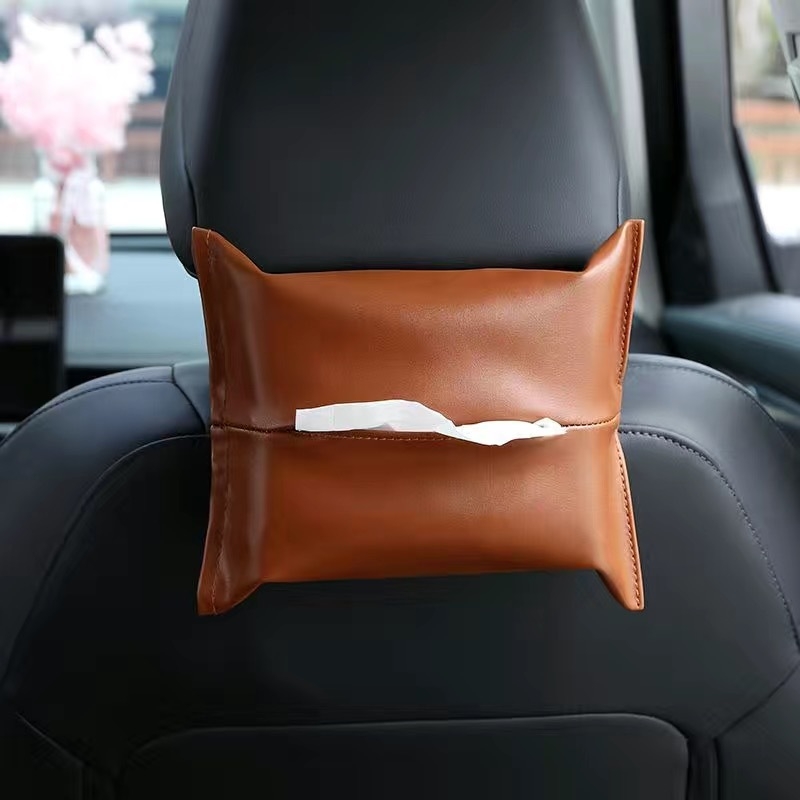 Kreativna luksuzna kutija za maramice za automobil, stilni nosač za sjedalo, kutija za maramice uz naslon za ruku, kolekcija dekoracija interijera automobila