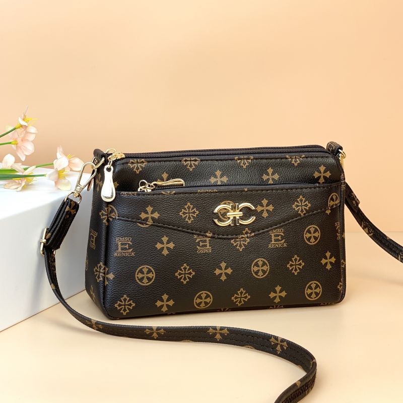 Guangzhou Hengli 2024 nova ženska crossbody torba srednje veličine, džep za telefon, džep za ID i zip zatvarač, kvadratnog oblika