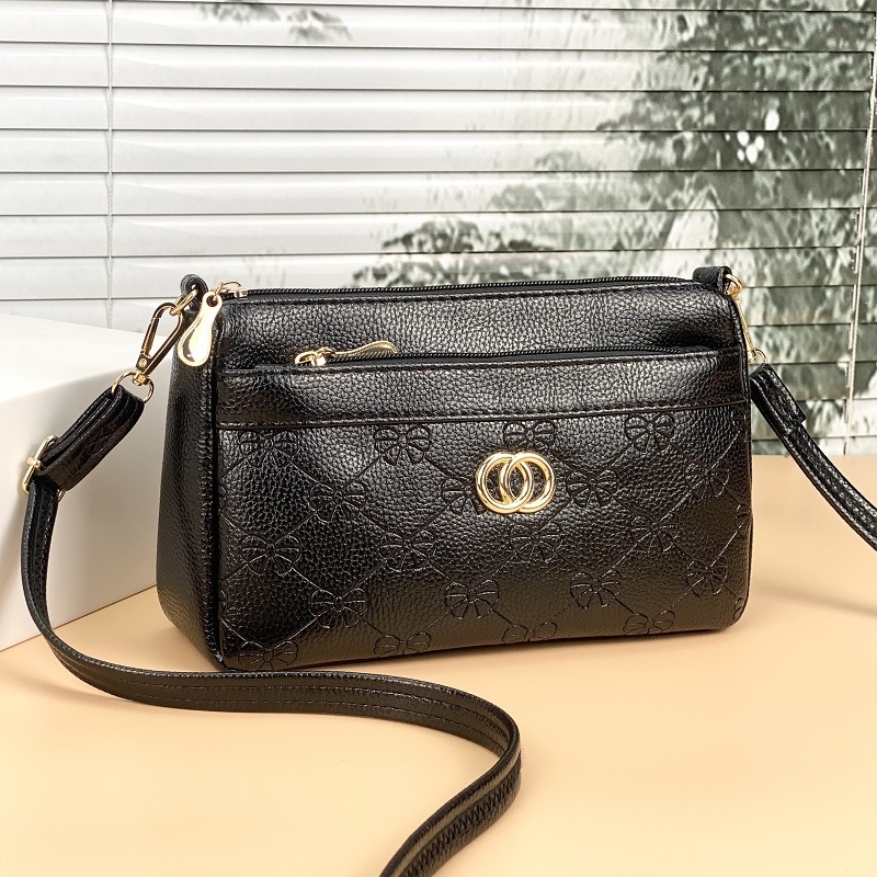 Guangzhou Hengli 2024 nova ženska crossbody torba srednje veličine, džep za telefon, džep za ID i zip zatvarač, kvadratnog oblika