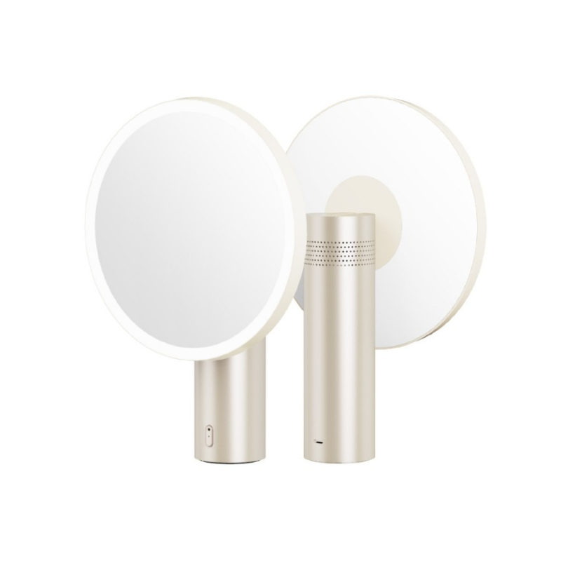 AI-vezérelt LED sminktükör, asztali Bluetooth lámpa – kettős használat, luxus magas minőségű tükör, Doubao modell