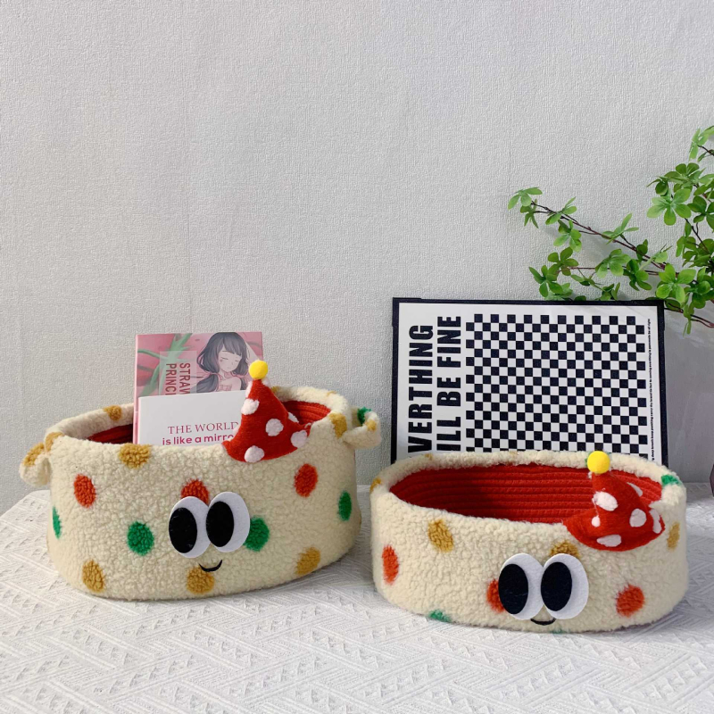 Moderna minimalistička košara za pohranu užine s temom malog čudovišta – DIY darovni paket