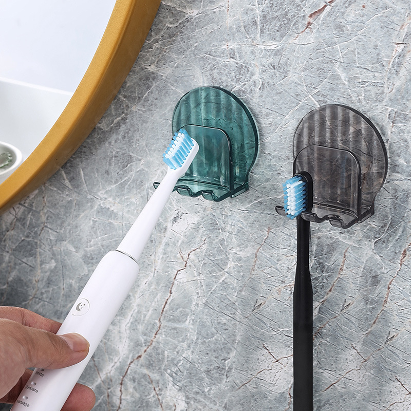 Zidni držač za četkice za zube i čaše, bez bušenja, PS materijal, kupaonica