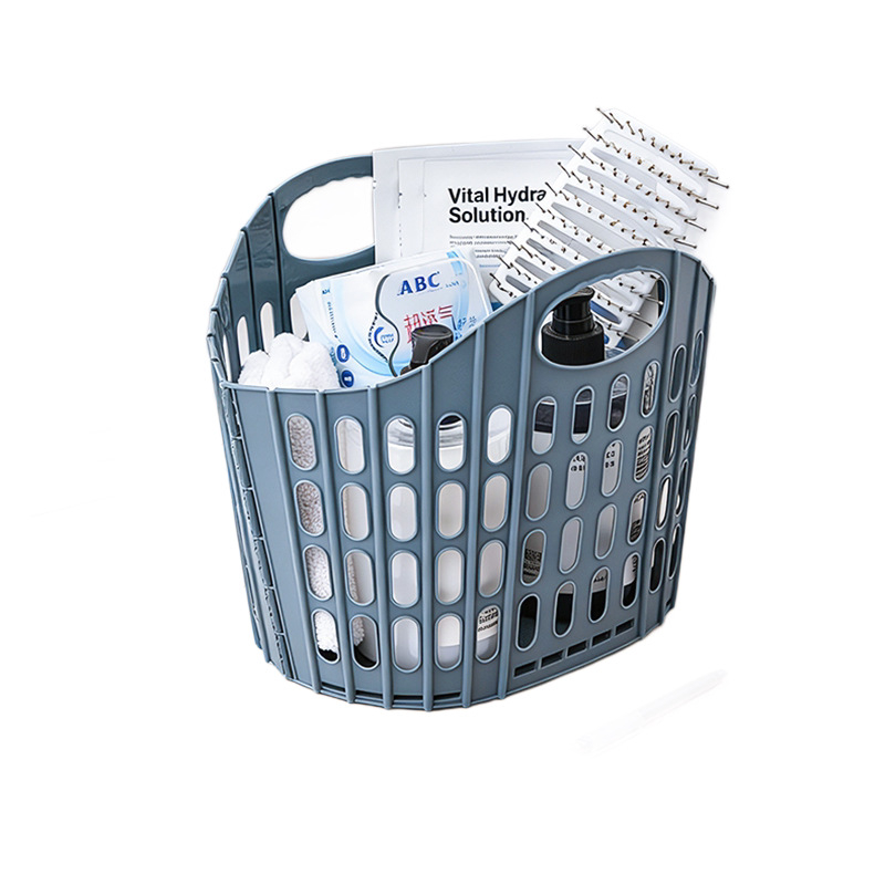 Višenamjenski sklopivi košar za pohranu u kupaonici, za kozmetiku i higijenske potrepštine, zidni