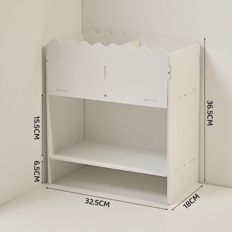 3-slojni kutni stolni regač za pohranu, desktop knjižna polica, PVC organizator, moderni minimalistički stil
