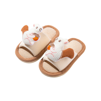 Dječje platnene papuče za unutarnju upotrebu - unisex, protuklizne, prozračne, s uzorkom životinja, za uzrast 1–3 godine