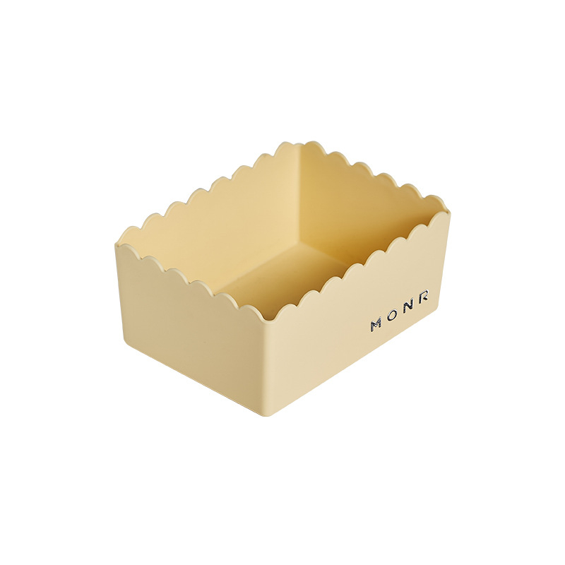 Kutija za stolno skladištenje s čipkom, sladak stil, svježi minimalistički organizator stola, dvije kapacitete 700 ml i 2100 ml