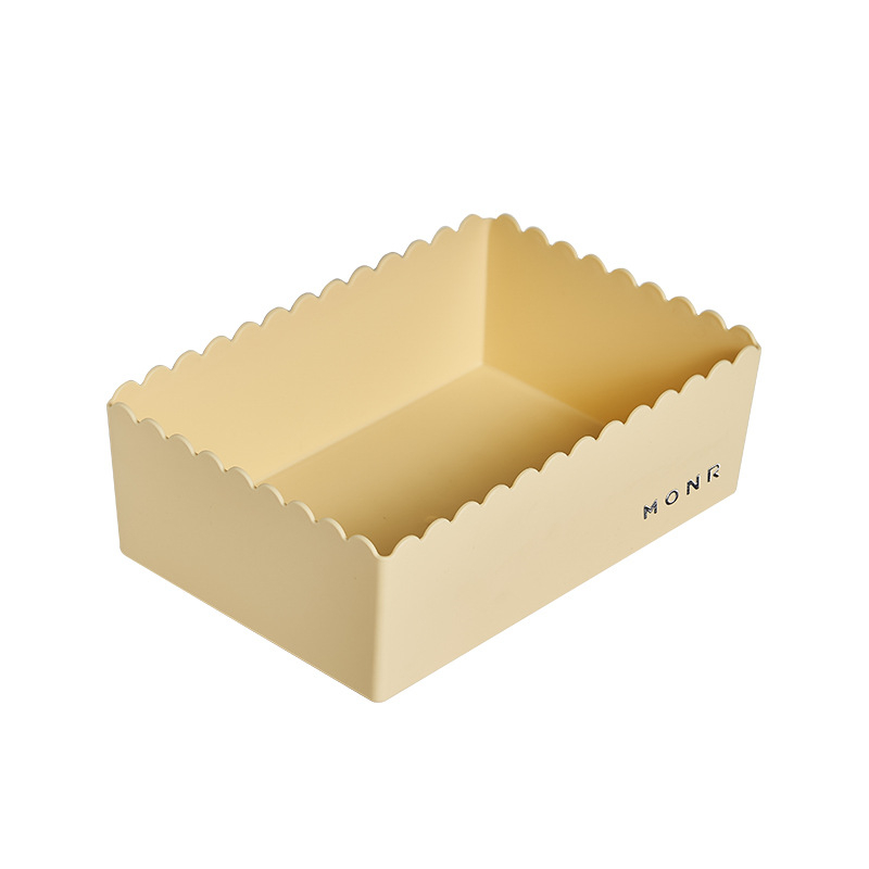 Kutija za stolno skladištenje s čipkom, sladak stil, svježi minimalistički organizator stola, dvije kapacitete 700 ml i 2100 ml