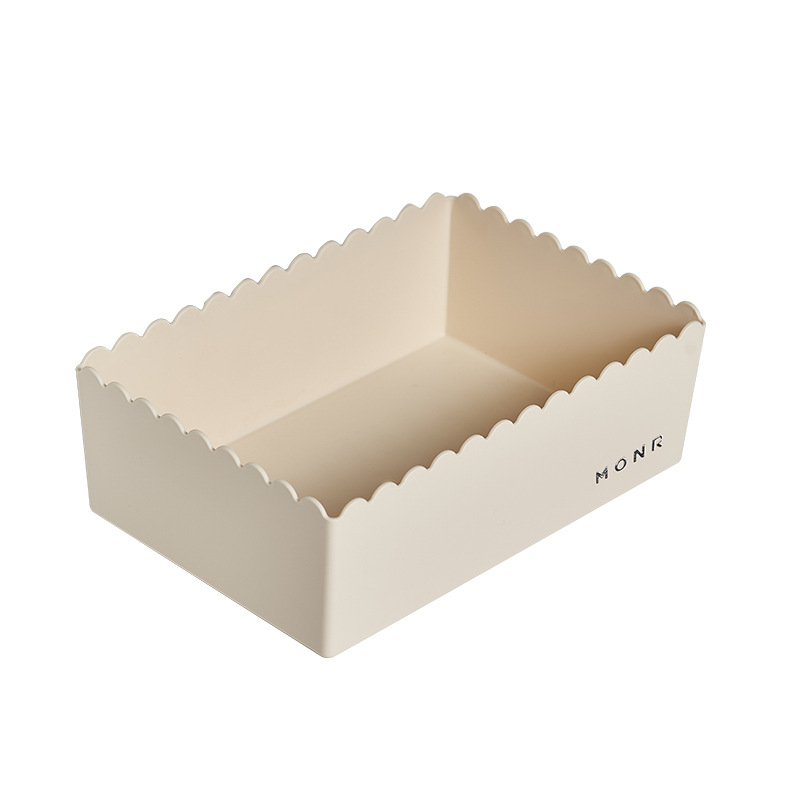 Kutija za stolno skladištenje s čipkom, sladak stil, svježi minimalistički organizator stola, dvije kapacitete 700 ml i 2100 ml