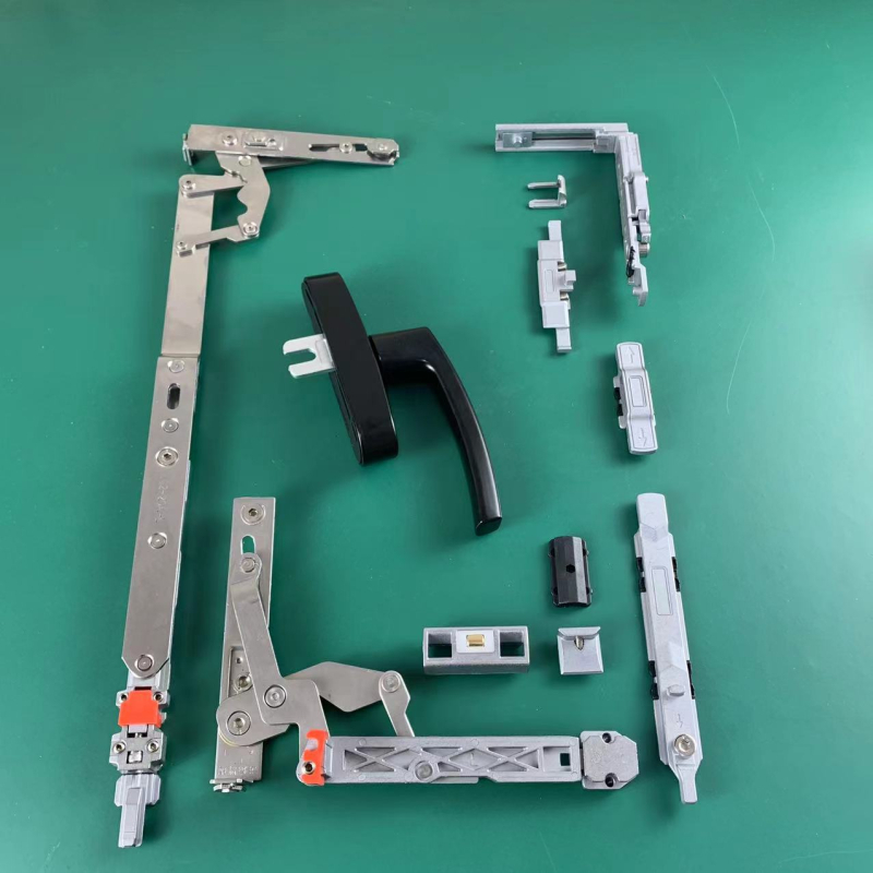 Skrivena hardverska oprema za unutarnje otvaranje i unutarnje naginjanje aluminijskih vrata i prozora, skriveni pribor za prozore, ručka s gornjim ovjesom