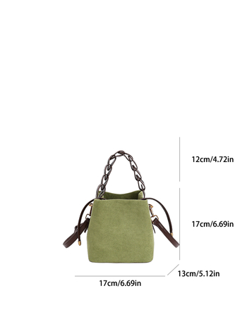 2025 jesen/zima ženska torba bucket s mat završnim površinom, srednje veličine, za svakodnevnu upotrebu, preko ramena ili kao crossbody