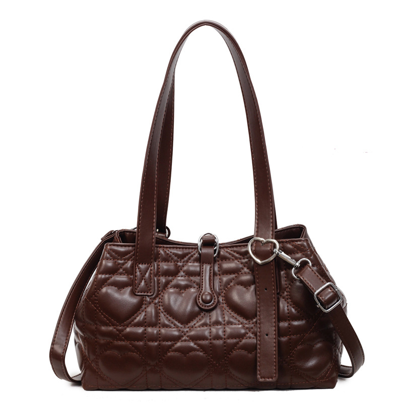 Ženska teksturirana torbica preko ramena, moderna i minimalistička, 2026 novi nišni dizajn, crossbody tote velikog kapaciteta