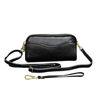 Ženska mini crossbody torba s velikim kapacitetom – dvostruka namjena: clutch i crossbody, koža prvog sloja, mala veličina