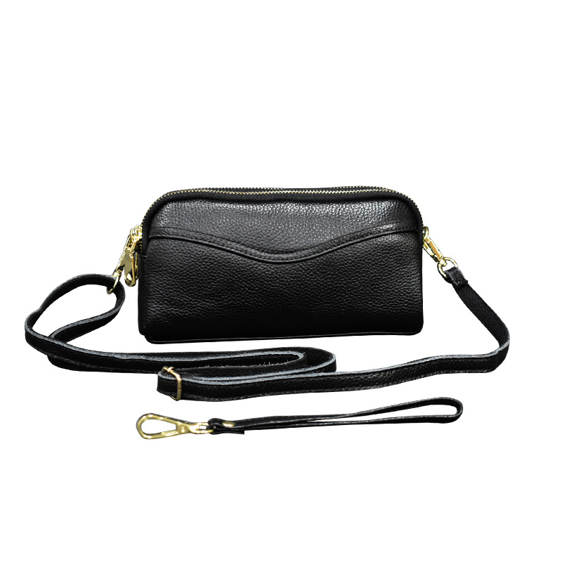 Ženska mini crossbody torba s velikim kapacitetom – dvostruka namjena: clutch i crossbody, koža prvog sloja, mala veličina