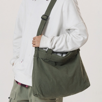 Ženska platnena tote torba s velikim kapacitetom, vintage stil, japanski dizajn, s tri naramenice