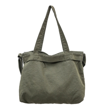 Ženska platnena tote torba s velikim kapacitetom, vintage stil, japanski dizajn, s tri naramenice