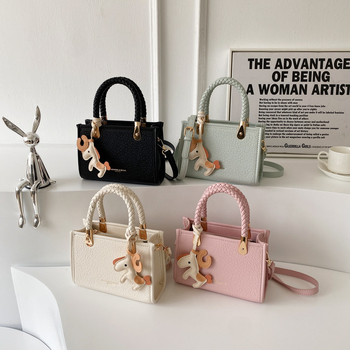 Korejski nadahnut torba s kamenim uzorkom, PU materijal, šarena crossbody torba za ljeto 2026, stylish i svestrana za rame