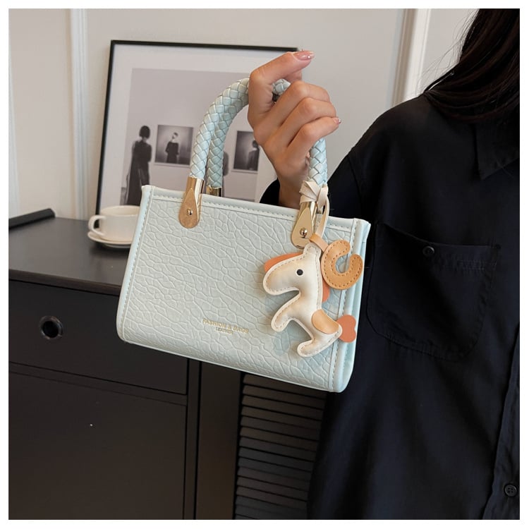 Korejski nadahnut torba s kamenim uzorkom, PU materijal, šarena crossbody torba za ljeto 2026, stylish i svestrana za rame