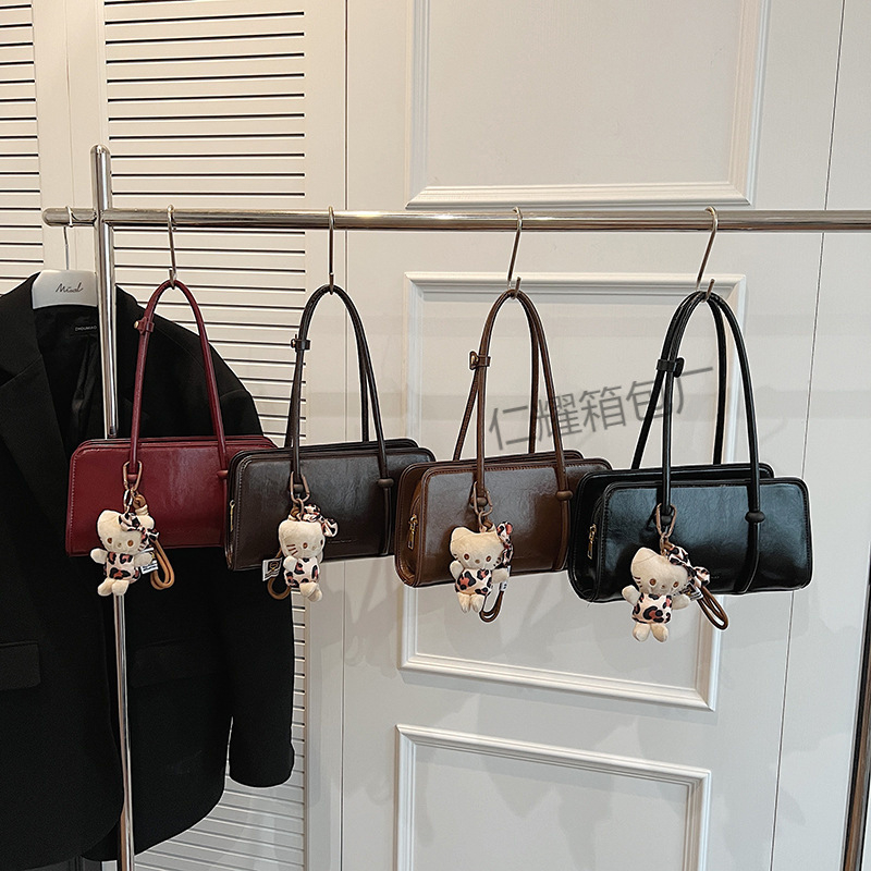 Ženska torbica pod pazuh, kvadratnog oblika, retro stil, 2025 novi model, svestrana PU crossbody torba