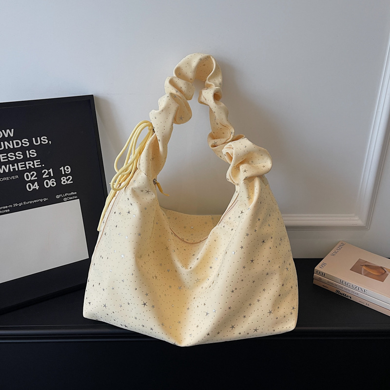 Torba velikog kapaciteta od plisirane tkanine, crossbody na ramenu, model 2026 za svakodnevnu uporabu