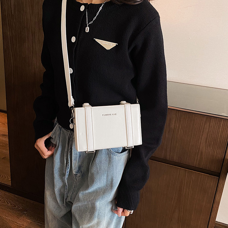 Ženska proljetna torbica s color-block dizajnom i slovima – trendi, svestrana, retro crossbody