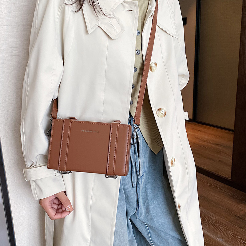 Ženska proljetna torbica s color-block dizajnom i slovima – trendi, svestrana, retro crossbody