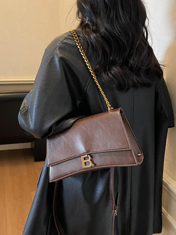 Jesenska 2025 — torba za rame s lancem, crossbody, retro stil, za svakodnevno nošenje i kupovinu