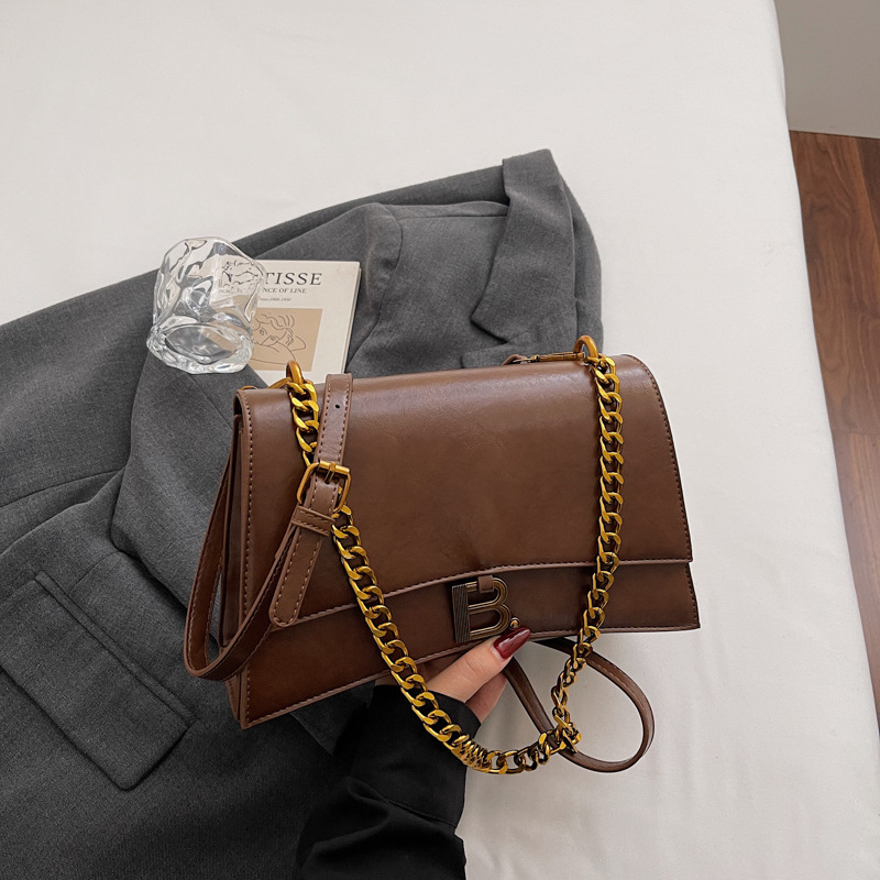 Jesenska 2025 — torba za rame s lancem, crossbody, retro stil, za svakodnevno nošenje i kupovinu