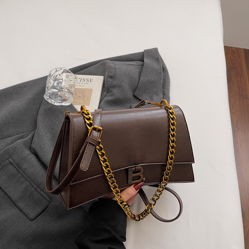 Jesenska 2025 — torba za rame s lancem, crossbody, retro stil, za svakodnevno nošenje i kupovinu