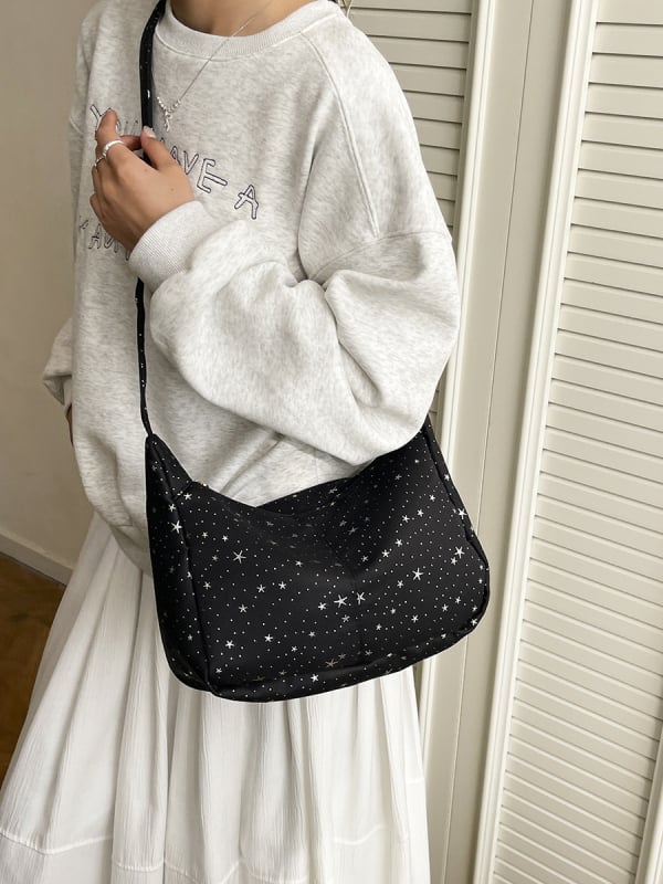 2026 nova platnena torba velike kapacitete, svakodnevna ženska torba, luksuzna torba sa štrasom, jednostavna ramena crossbody torba
