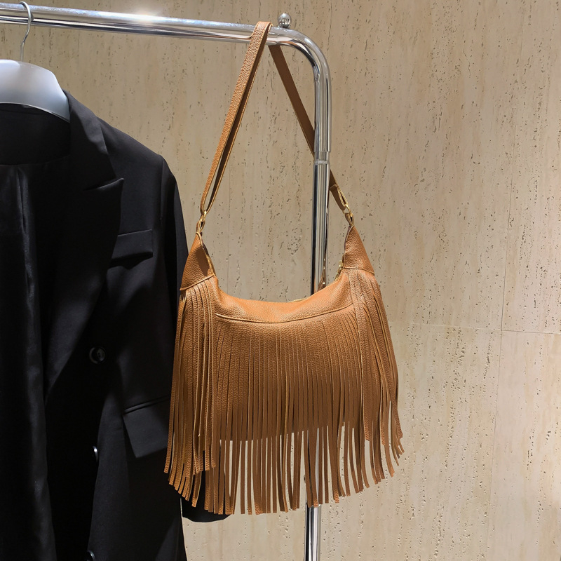 Ženska PU torba u obliku dumplinga, 2024 nova moda – teksturirana retro torba s naramenicom preko tijela