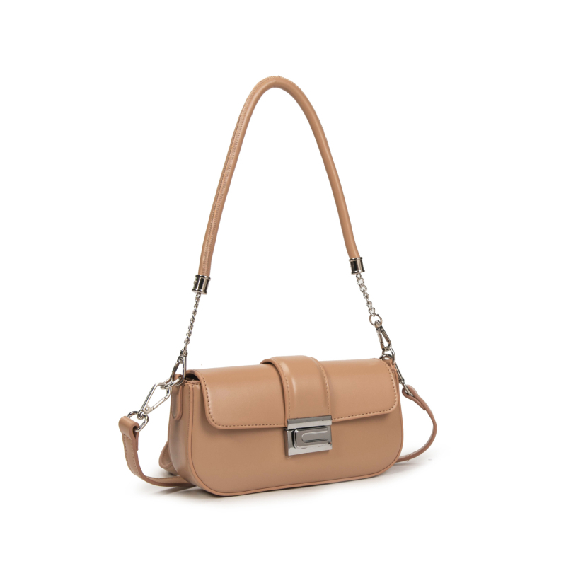 XIOUQI PU Kožna Ženska Crossbody Torba, Mala Kvadratna Forma, Zaključavanje, Jesen/Zima 2025