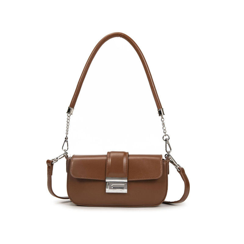 XIOUQI PU Kožna Ženska Crossbody Torba, Mala Kvadratna Forma, Zaključavanje, Jesen/Zima 2025