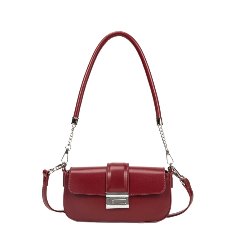 XIOUQI PU Kožna Ženska Crossbody Torba, Mala Kvadratna Forma, Zaključavanje, Jesen/Zima 2025