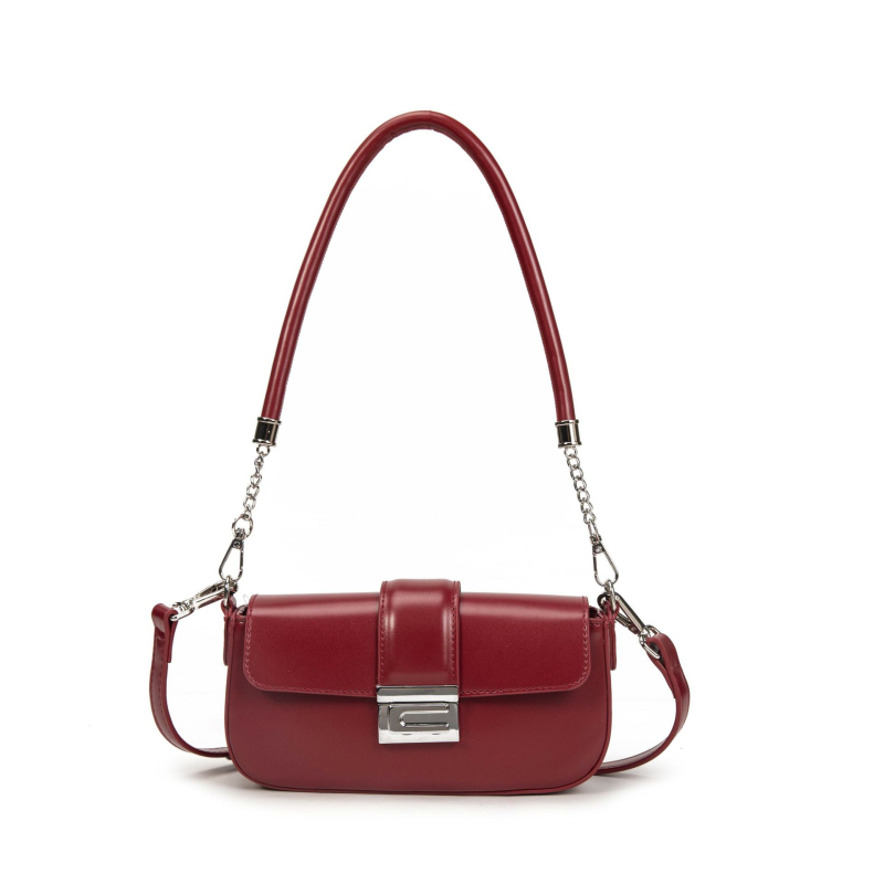 XIOUQI PU Kožna Ženska Crossbody Torba, Mala Kvadratna Forma, Zaključavanje, Jesen/Zima 2025