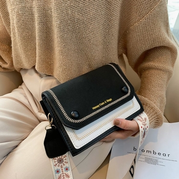 PU mala kvadratna crossbody torbica za žene – korejski stil, svakodnevni gradski šik
