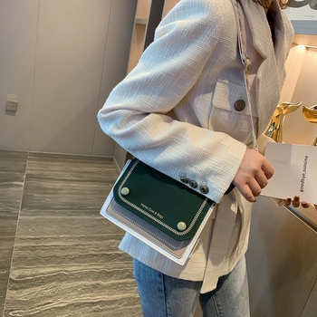 PU mala kvadratna crossbody torbica za žene – korejski stil, svakodnevni gradski šik