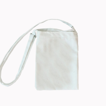DIY platnenu torbu s logom, mala crossbody torba za žene za telefon, jednobojna platnena torba