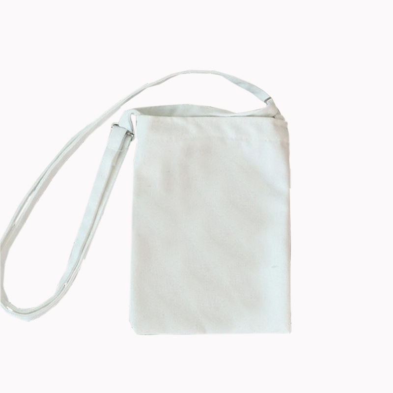DIY platnenu torbu s logom, mala crossbody torba za žene za telefon, jednobojna platnena torba