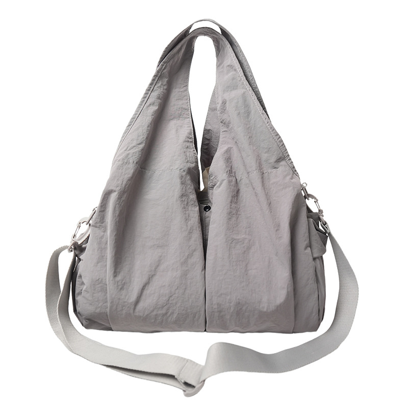 Ženska nylon torba tipa kanta, lagana, s velikim kapacitetom, svestrana, s remenom za rame ili crossbody