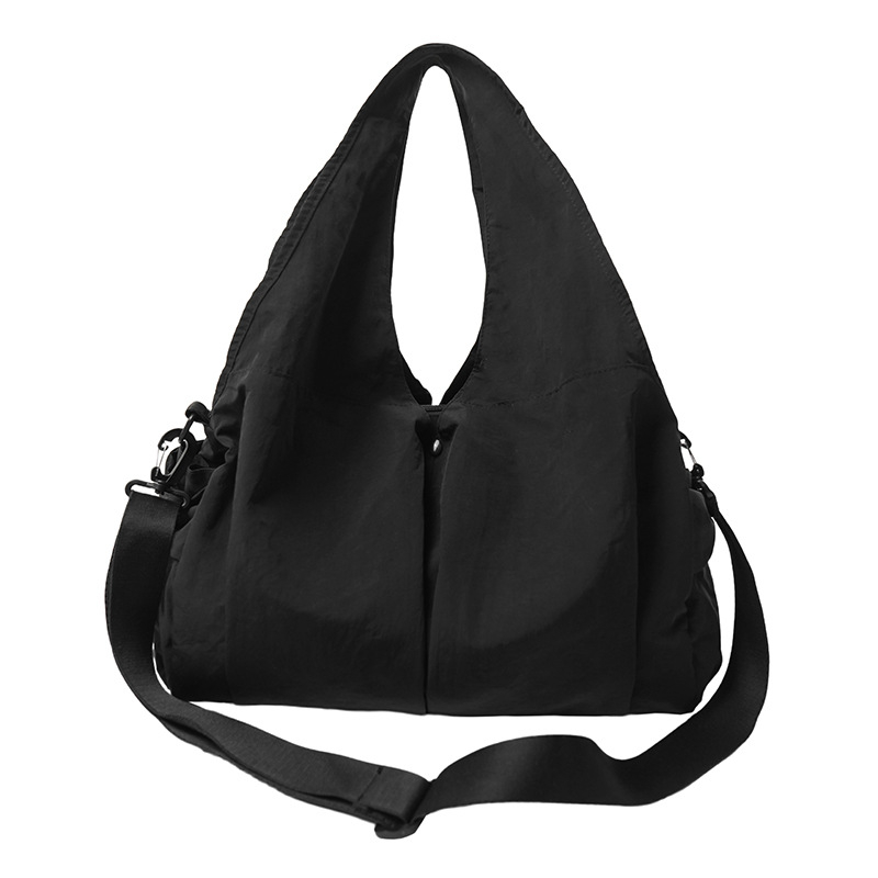 Ženska nylon torba tipa kanta, lagana, s velikim kapacitetom, svestrana, s remenom za rame ili crossbody