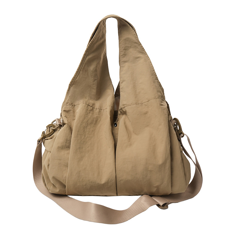 Ženska nylon torba tipa kanta, lagana, s velikim kapacitetom, svestrana, s remenom za rame ili crossbody